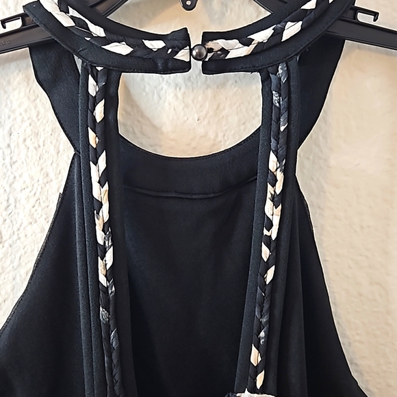 Adrienne Landau ONYX,Pleated Halter Top NWT. (Medium) - Picture 6 of 13